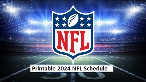 Printable 2024 NFL Schedule